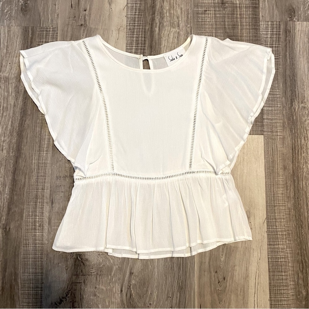 Women’s white dress top, size x-small